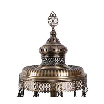 Asylove Turkish Lamp 9 Globe Mosaic Floor Lamp, Mosaic Standing Lamp 9 Globe Mosaic Moroccan Lamps Floor Lamp for Decorative Home Designs Offer 5 inch Globe - Total Height 70 inch (Colormix)