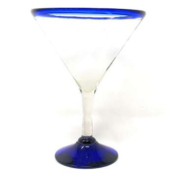 Authentic Hand Blown Margarita Glass Set - 4 Piece