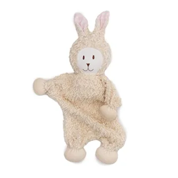 Under the Nile Baby Girl Lovey Snuggle Bunny | Soft Organic Cotton Cuddle Toy, 13"