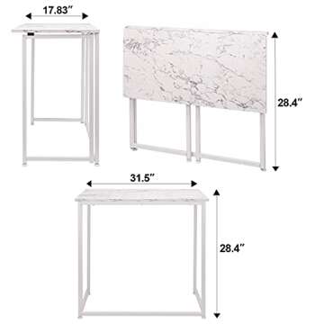 Folding Computer Desk for Small Spaces - Stylish & Compact