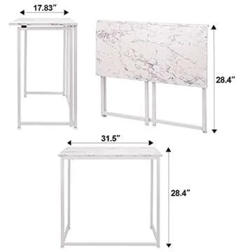 Folding Computer Desk for Small Spaces - Stylish & Compact