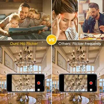 12-Pack Dimmable E12 LED Candelabra Bulbs 60W Equivalent, 2700K Soft Warm White, 600 Lumens B11 Candle Base 6W C35 LED Filament Vintage Light Bulbs, Clear Glass for Chandelier Ceiling Fan High CRI 90+