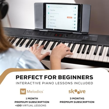 Alesis Melody 61 Keyboard for Beginners and Lessons