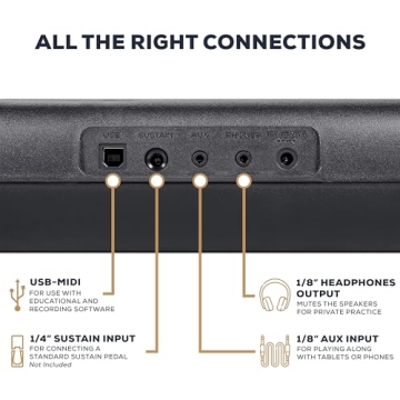 Alesis Melody 61 Keyboard for Beginners and Lessons