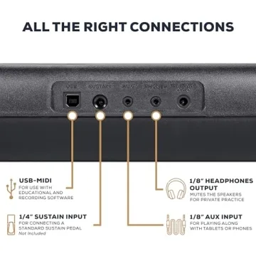 Alesis Melody 61 Keyboard for Beginners and Lessons