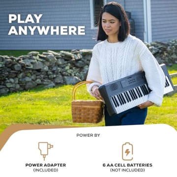 Alesis Melody 61 Keyboard for Beginners and Lessons