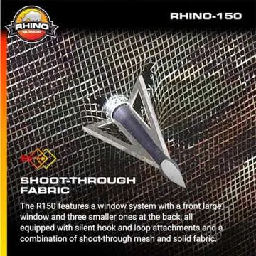 RHINO Blinds R150-RTE 3 Person Hunting Ground Blind, Realtree Edge