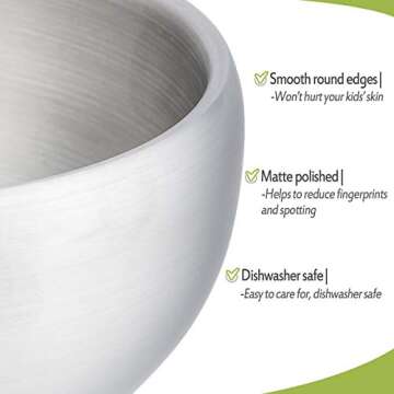 HaWare Stainless Steel Kids Bowls - 4 Pack