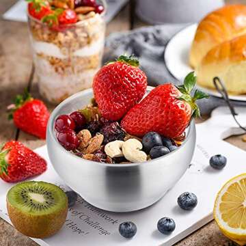 HaWare Stainless Steel Kids Bowls - 4 Pack