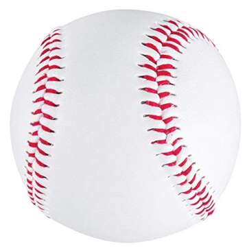 Tebery 12 Pack Standard Size T-Ball Training Baseballs, Reduced Impact Kids Safety Baseballs, Unmark...