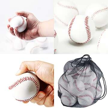 Tebery T-Ball Training Baseballs for Safe Youth Practice