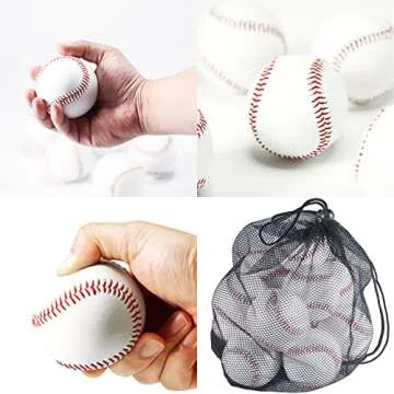 Tebery T-Ball Training Baseballs for Safe Youth Practice
