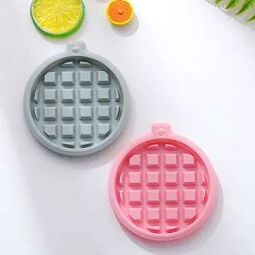 Goeielewe 2-Pack Silicone Waffle Mold, Muffin Pans Molds, Waffle Maker Baking Tray Mold Bakeware for...