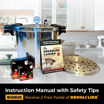 Denali Canning 23 Quart Pressure Canner Designed for All Caners