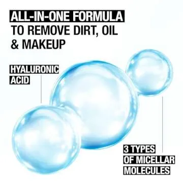 Neutrogena Hydro Boost Micellar Water with Hydrating Hyaluronic Acid, Micellar Cleansing Water for Sensitive Skin Removes Makeup, Dirt & Oil, Non-Comedogenic & Alcohol-Free, 13.5 fl. oz