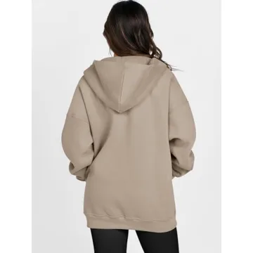 ANRABESS Women's Cozy Zip Up Hoodie for Fall 2024