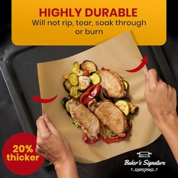 Baker's Signature Parchment Paper Sheets 12x16 for Perfect Baking