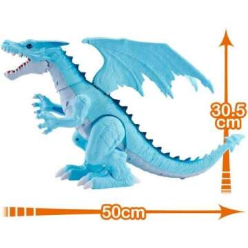 Robo Alive Dragon Blue - Fun Fire-Breathing Toy