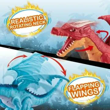 Robo Alive Dragon Blue - Fun Fire-Breathing Toy
