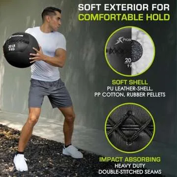 ProsourceFit Soft Medicine Balls for All Fitness Levels