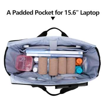 Trunab Nurse Tote Bag with Laptop Sleeve for Work