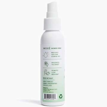 MOXE Aromatherapy Shower Spray - Natural Essential Oils