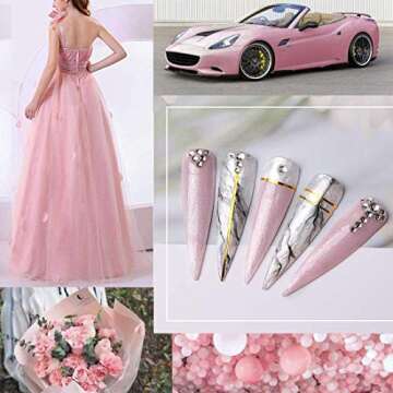 Makartt Poly Nail Gel Mermaid Glitter Builder Nail Gel Hard Gel for Nails Valentines Beauty Gift Sets Gel Nail Builder Trendy Nail Art Design Salon Nail Easy DIY at Home