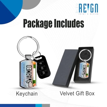 Personalized 2016 Georgia License Plate Keychain