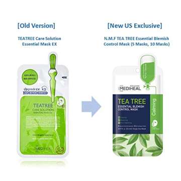 Mediheal Official [Korea's No 1 Sheet Mask] - Tea Tree Essential Blemish Control Mask - Skin Soothin...