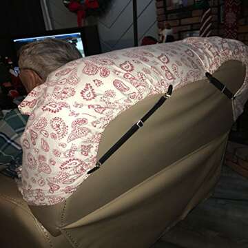 Bed Sheet Clips Straps Sheet Holder Mattress Clips, Adjustable Elastic Bed Sheet Grippers Straps Suspender Fasteners Holder (Black Set of 4)