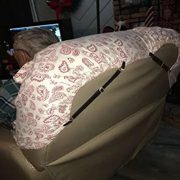 Bed Sheet Clips Straps Sheet Holder Mattress Clips, Adjustable Elastic Bed Sheet Grippers Straps Suspender Fasteners Holder (Black Set of 4)