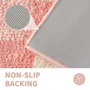 CozeCube Checkered Bath Mats - Soft, Non-Slip & Washable
