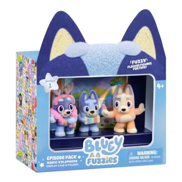 Bluey Fuzzies Episode Pack - 3 Collectible Figures & More