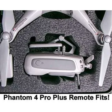 Case Club Pre-Cut Waterproof Drone Case with Wheels, Extension Handle & 2 Moisture Absorbing Silica Gel - Fits DJI Phantom 4 (Propellers On)