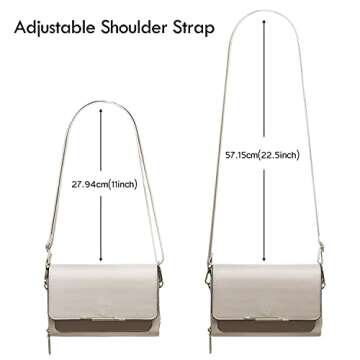 Roulens Small Crossbody Bag for Women,Cell Phone Purse Women's Shoulder Handbags Wallet Purse with Credit Card Slots