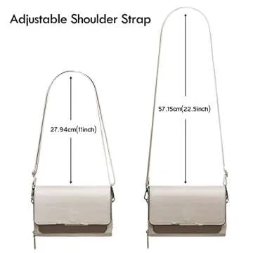 Roulens Small Crossbody Bag for Women,Cell Phone Purse Women's Shoulder Handbags Wallet Purse with Credit Card Slots