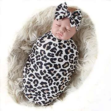 Galabloomer Baby Blanket and Headband Set for Girls