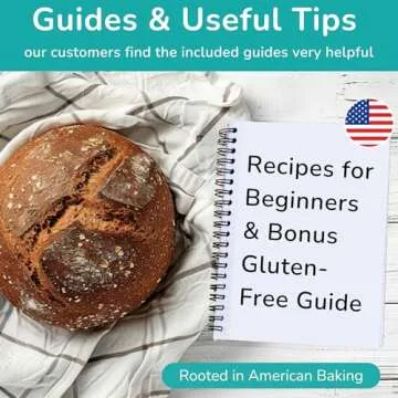 Ameeze Premium Sourdough Starter Kit - 24oz Glass Jar