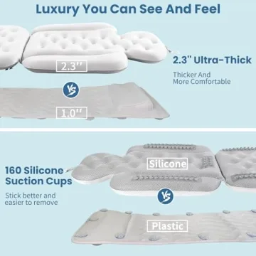 Luxury Full Body Bath Pillow & Cushion for Relaxation
