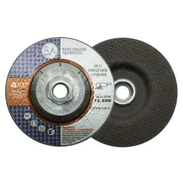 Benchmark Abrasives 4.5" Grinding Wheels - 10 Pack for Pros