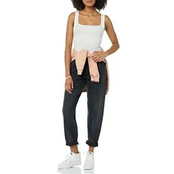 Amazon Women's Slim Fit Square Neck Tank Top Pack of 2