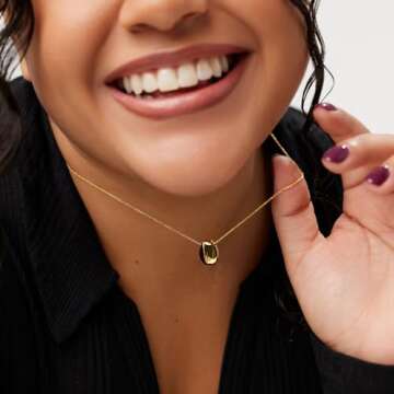 Ana Luisa Gold Pebble Pendant Necklace | Elegant & Sustainable Jewelry