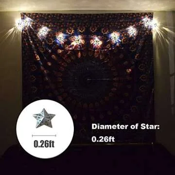 ACRAFT Twinkle Star String Lights Plug in Fairy Lights for Bedroom with End-to-end Connector Ambient Lighting Night Lights Nursery Light