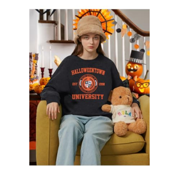 UNIQUEONE Halloween Sweatshirt for Women Oversized Cool Design