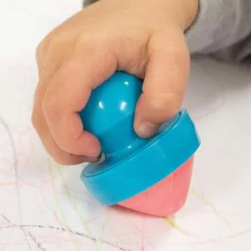 READY 2 LEARN Easy Grip Chalk | 6 Colors | 18m+ | Non-Toxic Toddler Sidewalk Chalk | Easy to Hold | ...