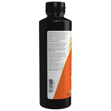 Organic Flax Seed Oil - Cold-Pressed & Certified