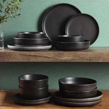 Gibson Soho Lounge Pasco 16 Piece Dinnerware Set - Stylish, Durable Tableware