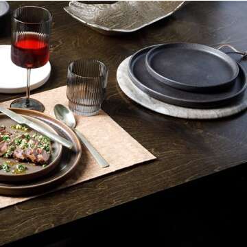 Gibson Soho Lounge Pasco 16 Piece Dinnerware Set - Black