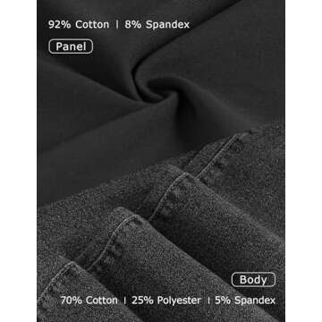 fitglam Women's Maternity Jean Shorts Over Belly Pregnancy Denim Shorts Maternity Casual Lounge Clothes