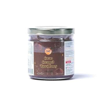 Pearl Honey Spreads - Organic Cacao Chocolate Flavored Creamed Raw Honey - Chemical Free, Soy Free & 100% Natural Raw Honey | 8.8 oz Jar